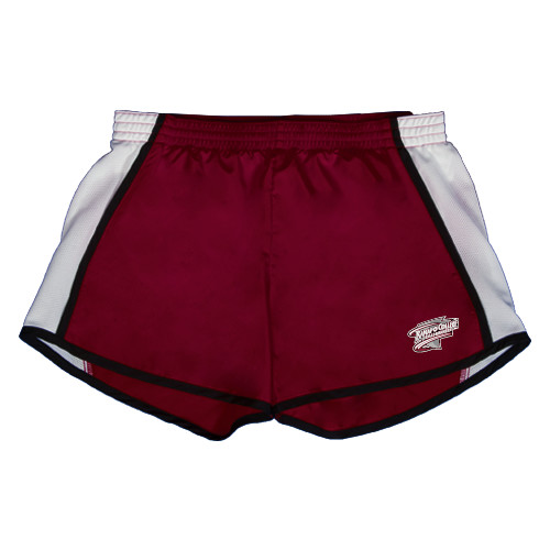  Womens Maroon/White Team Short - Ramapo College Roadrunners
