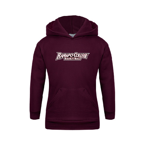  Youth Maroon Fleece Hoodie - Basketball