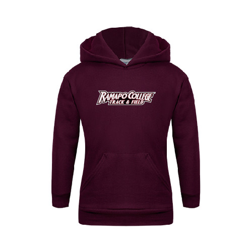  Youth Maroon Fleece Hoodie - Track & Field