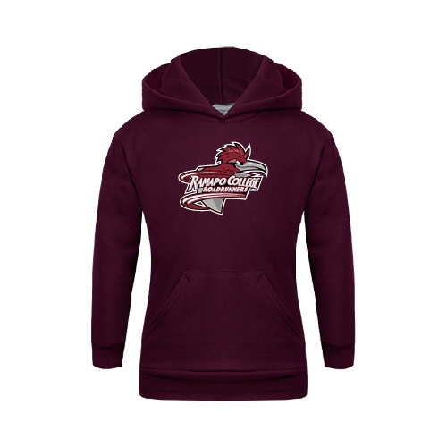  Youth Maroon Fleece Hoodie - Ramapo College Roadrunners w/ Head