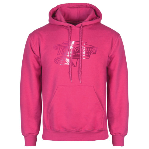  Womens Fuchsia Fleece Hoodie - Ramapo College Roadrunners Foil