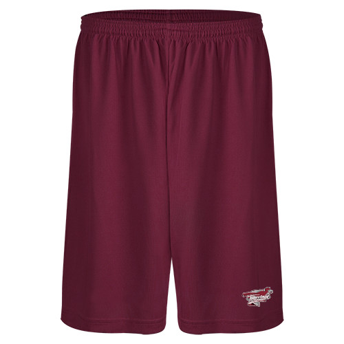  Maroon Performance Classic 9 Inch Short - Official Logo