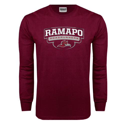  Maroon Long Sleeve T-Shirt - Arched Ramapo Roadrunners