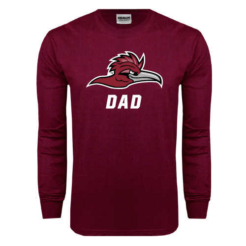  Maroon Long Sleeve T-Shirt - Dad