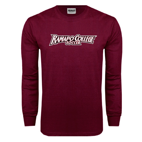  Maroon Long Sleeve T-Shirt - Soccer