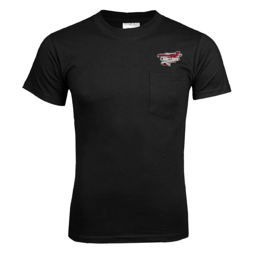  Black T Shirt w/Pocket - Official Logo