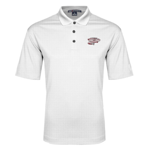  White Performance Fine Jacquard Polo - Ramapo College Roadrunners
