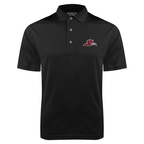  Black Dry Mesh Polo - Roadrunner Head