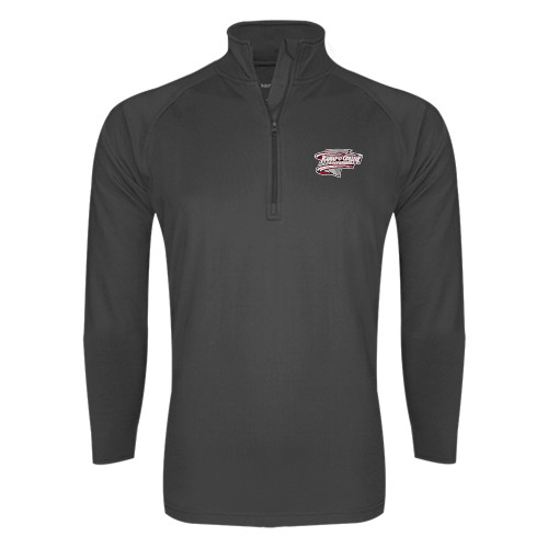  Sport Tek Charcoal Sport Wick Stretch 1/2 Zip Pullover - Ramapo College Roadrunners