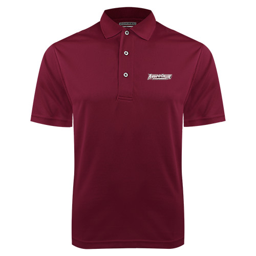  Maroon Dry Mesh Polo - Ramapo College Roadrunners Word Mark