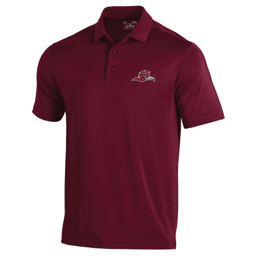  Under Armour Maroon Performance Polo - Roadrunner Head