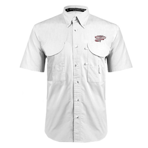  White Fishing Shirt Performance Short Sleeve - Ramapo College Roadrunners