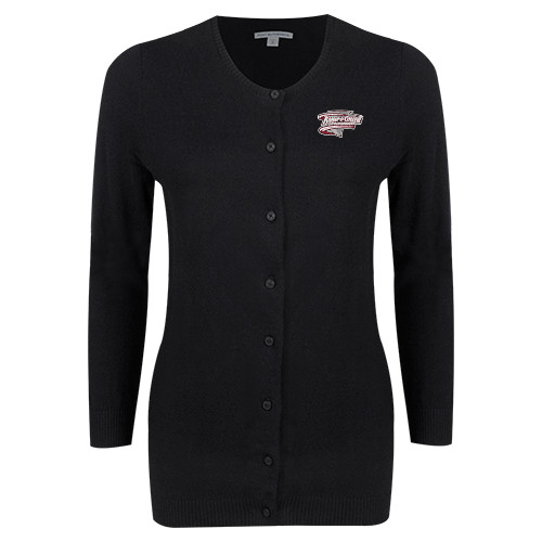  Womens Black Cardigan Sweater - Ramapo College Roadrunners