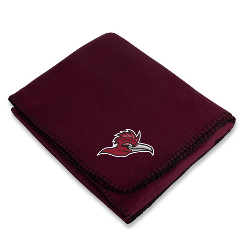  Maroon Arctic Fleece Blanket - Roadrunner Head