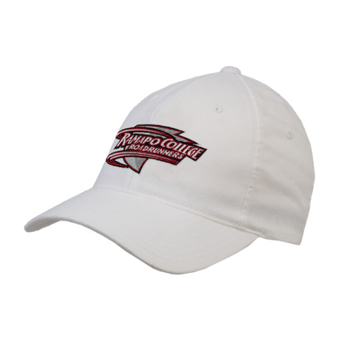  White Flexfit Structured Low Profile Hat - Ramapo College Roadrunners