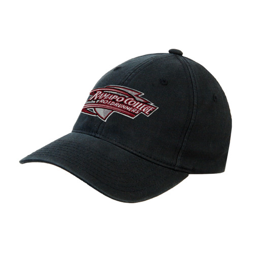  Black Flexfit Structured Low Profile Hat - Ramapo College Roadrunners