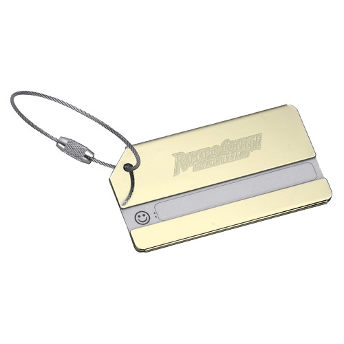  Gold Luggage Tag - Ramapo College Roadrunners Word Mark