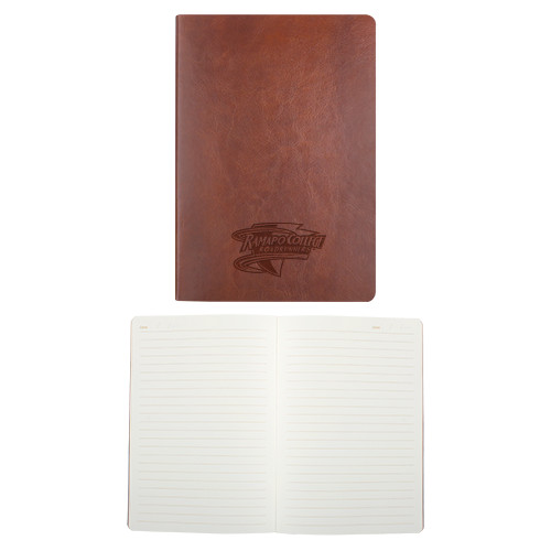  Fabrizio Brown Soft Cover Journal - Ramapo College Roadrunners Engraved