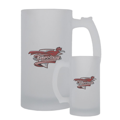  Full Color Decorative Frosted Glass Mug 16oz - Official Logo