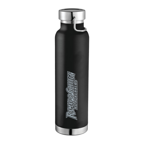  Thor Copper Vacuum Insulated Black Bottle 22oz - Ramapo College Roadrunners Word Mark