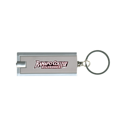  Turbo Silver Flashlight Key Holder - Ramapo College Roadrunners Word Mark