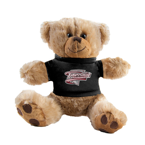  Plush Big Paw 8 1/2 inch Brown Bear w/Black Shirt - Ramapo College Roadrunners