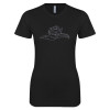 Thumbnail image for  Next Level Womens Black Boyfriend Tee