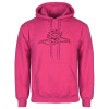 Thumbnail image for  Womens Fuchsia Fleece Hoodie
