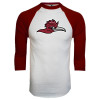 Thumbnail image for  White/Maroon Raglan Baseball T Shirt
