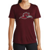 Thumbnail image for  Womens Maroon Performance Short Sleeve Tee