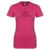 Thumbnail image for  Next Level Womens Fuchsia Boyfriend Tee