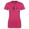 Thumbnail image for  Next Level Womens Fuchsia Boyfriend Tee