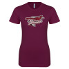 Thumbnail image for  Next Level Womens Maroon Boyfriend Tee