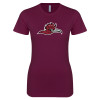 Thumbnail image for  Next Level Womens Maroon Boyfriend Tee