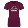 Thumbnail image for  Next Level Womens Maroon Boyfriend Tee
