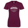 Thumbnail image for  Next Level Womens Maroon Boyfriend Tee