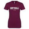 Thumbnail image for  Next Level Womens Maroon Boyfriend Tee