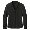 Thumbnail image for  Brooks Brothers Womens Black Long Sleeve Ruffle Collar Blouse