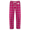 Thumbnail image for  Womens Dark Fuchsia/White Flannel Pajama Pant