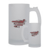 Thumbnail image for  Full Color Decorative Frosted Glass Mug 16oz
