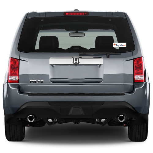  Full Color Medium Side/Rear White 8 x 7  Window Decal - Anywhere