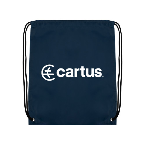 Navy Drawstring Backpack - Cartus Horizontal