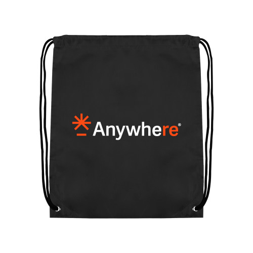  Black Drawstring Backpack - Anywhere