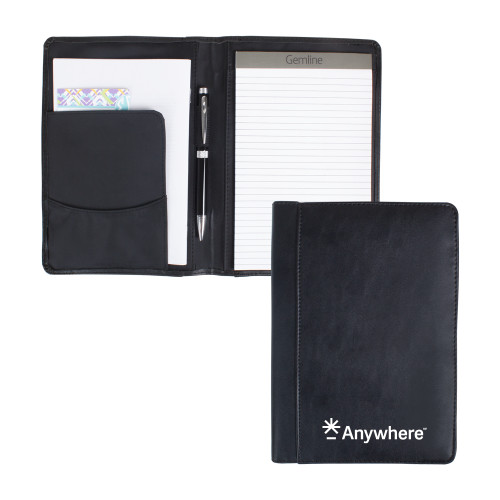  Wall Street Black Junior Writing Pad - Anywhere