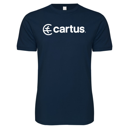 Next Level Navy SoftStyle T Shirt - Cartus Horizontal