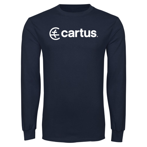  Navy Long Sleeve T Shirt - Cartus Horizontal