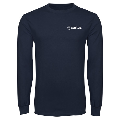  Navy Long Sleeve T Shirt - Cartus Horizontal