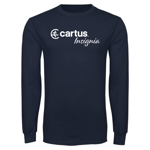  Navy Long Sleeve T Shirt - Cartus Insignia