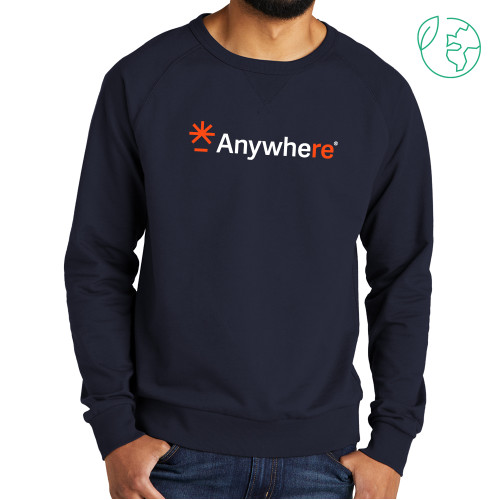  Allmade Navy Organic French Terry Crewneck Sweatshirt - Anywhere