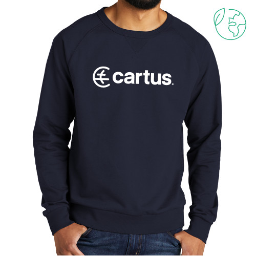 Allmade Navy Organic French Terry Crewneck Sweatshirt - Cartus Horizontal